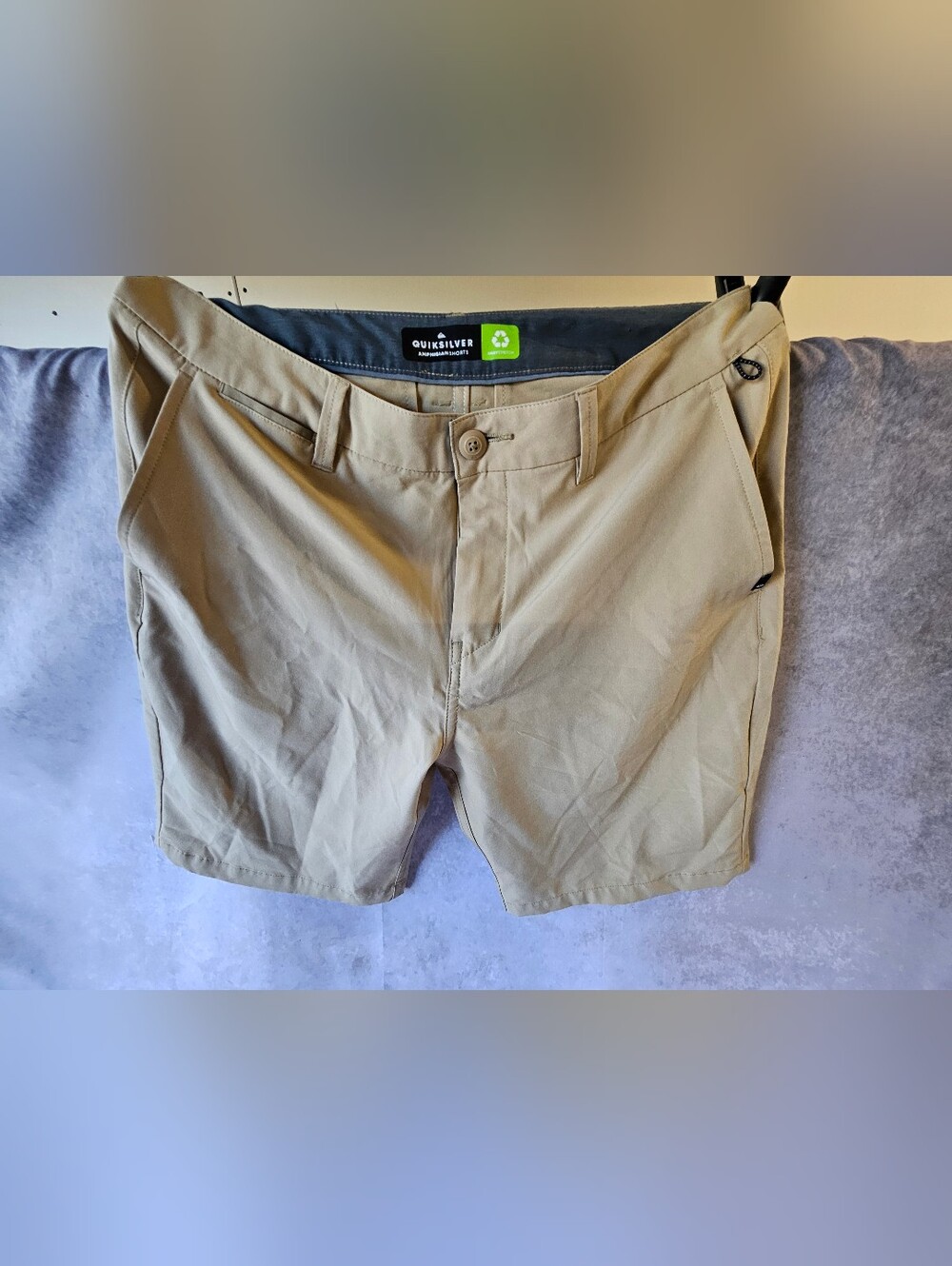 Quiksilver Men's Tan Amphibian Hybrid Shorts